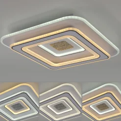 Just Light LED Deckenlampe Dimmer Fernbedienung 6500 lm Nachtlicht< Deckenleuchten|Flurlampen