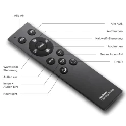 Flurlampen|Bürolampen*Just Light LED Deckenlampe Fernbedienung dimmbar 3300 lm blendarm