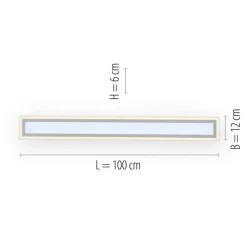 Flurlampen|Bürolampen*Just Light LED Deckenlampe Fernbedienung dimmbar 2000 lm L:100 cm