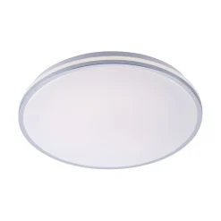 Just Light LED Deckenlampe in Chrom IP44 Ø49 cm 2500 lm blendarm< Flurlampen|Bürolampen