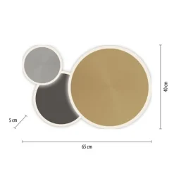 Paul Neuhaus LED Deckenlampe in Messing Aluminium Grau 35 W dimmbar< Deckenleuchten|Flurlampen