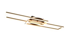 Trio Reality LED Deckenlampe in Messing Dimmer Fernbedienung 30 W< Wohnzimmerlampen|Metall Lampen