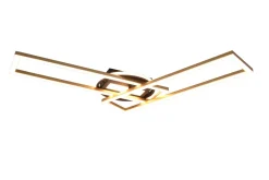 Trio Reality LED Deckenlampe in Messing Dimmer Fernbedienung 30 W< Wohnzimmerlampen|Metall Lampen