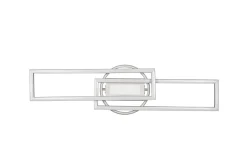 Flurlampen|Bürolampen*Trio Reality LED Deckenlampe in Nickel Dimmer Fernbedienung 4500 lm