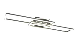 Flurlampen|Bürolampen*Trio Reality LED Deckenlampe in Nickel Dimmer Fernbedienung 4500 lm