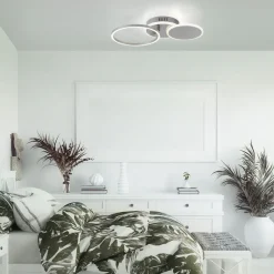 Just Light LED Deckenlampe in Stahl Metall warmweiß 26 W beweglich< Flurlampen|Bürolampen