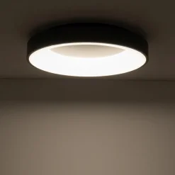 Nowodvorski LED Deckenlampe Metall Ø48 cm Schwarz blendarm wohnlich< Deckenleuchten|Led Lampen