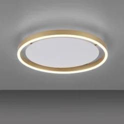 Just Light LED Deckenlampe Metall Ø39,3 cm 20 W dimmbar in Messing< Deckenleuchten|Flurlampen