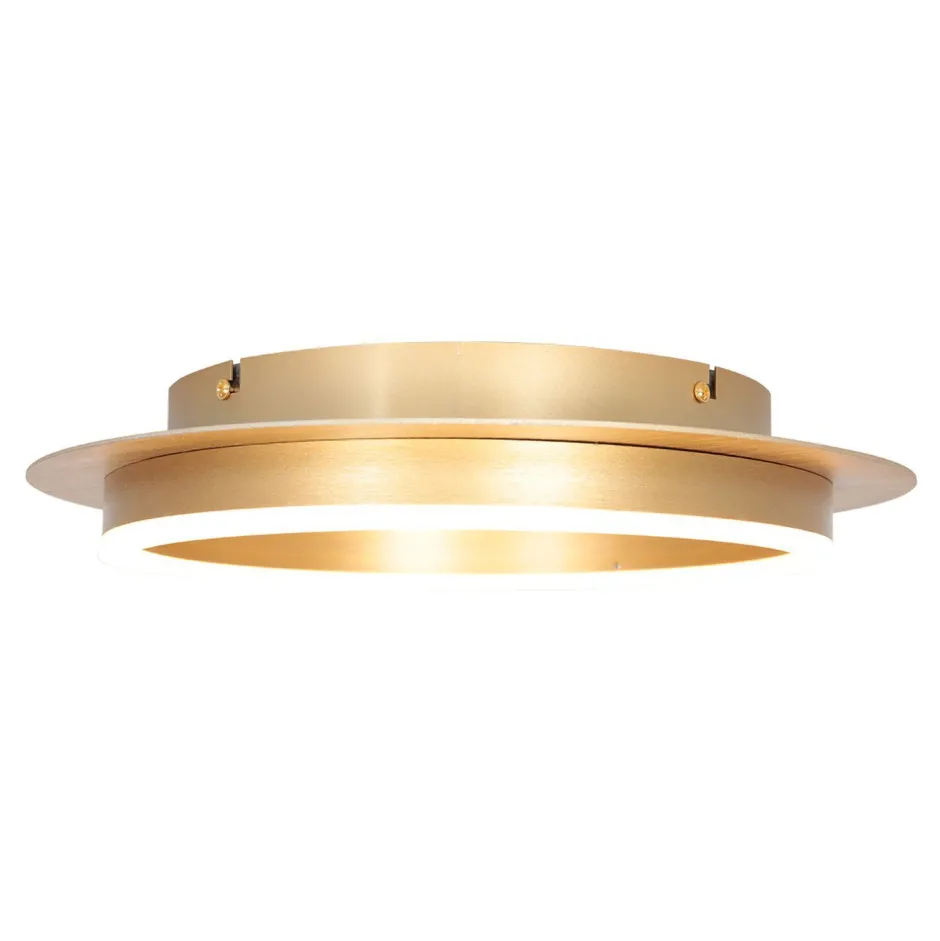Steinhauer LED Deckenlampe Metall Kunststoff in Gold B:32 cm Ring< Deckenleuchten|Led Lampen