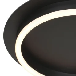 Deckenleuchten|Led Lampen*Steinhauer LED Deckenlampe Metall Kunststoff Schwarz 20 W 2700 K