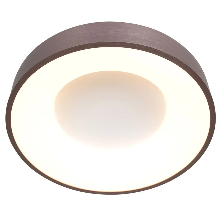 Steinhauer LED Deckenlampe Metall Kunststoff in Bronze Weiß Ø48 cm< Deckenleuchten|Led Lampen