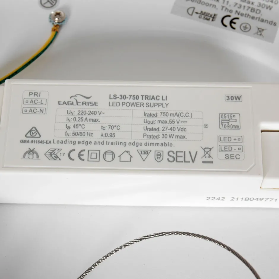 Steinhauer LED Deckenlampe Metall Kunststoff in Bronze Weiß Ø48 cm< Deckenleuchten|Led Lampen