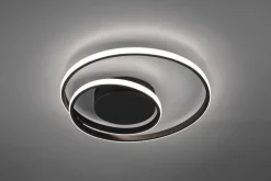 Trio Reality LED Deckenlampe Metall Schwarz 2500 lm B:39 cm Spirale< Flurlampen|Bürolampen