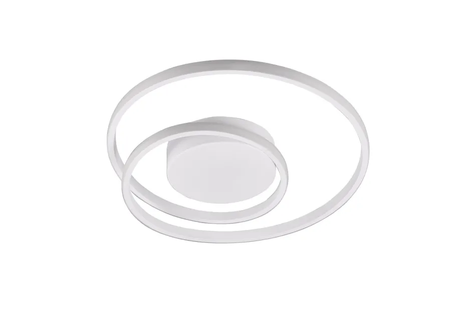 Flurlampen|Bürolampen*Trio Reality LED Deckenlampe Metall Weiß 2500 lm B:39 cm Spirale