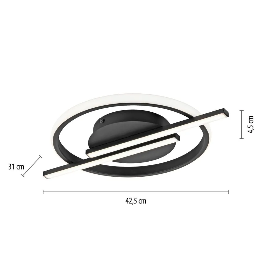 Deckenleuchten|Flurlampen*Just Light LED Deckenlampe Modern Metall L:42,5 cm 2100 lm dimmbar