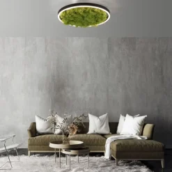 Just Light LED Deckenlampe Moos Schwarz 3000 K 2650 lm dimmbar< Wohnzimmerlampen|Schlafzimmer Lampen