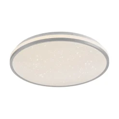Deckenleuchten|Led Lampen*Just Light LED Deckenlampe Nachthimmel Silber Ø38 cm 20 W dimmbar