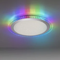 Just Light LED Deckenlampe Rainbow RGB Dimmer Ø45 cm Fernbedienung< Deckenleuchten|Flurlampen