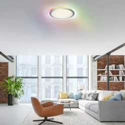 Just Light LED Deckenlampe Rainbow RGB Dimmer Ø45 cm Fernbedienung< Deckenleuchten|Flurlampen