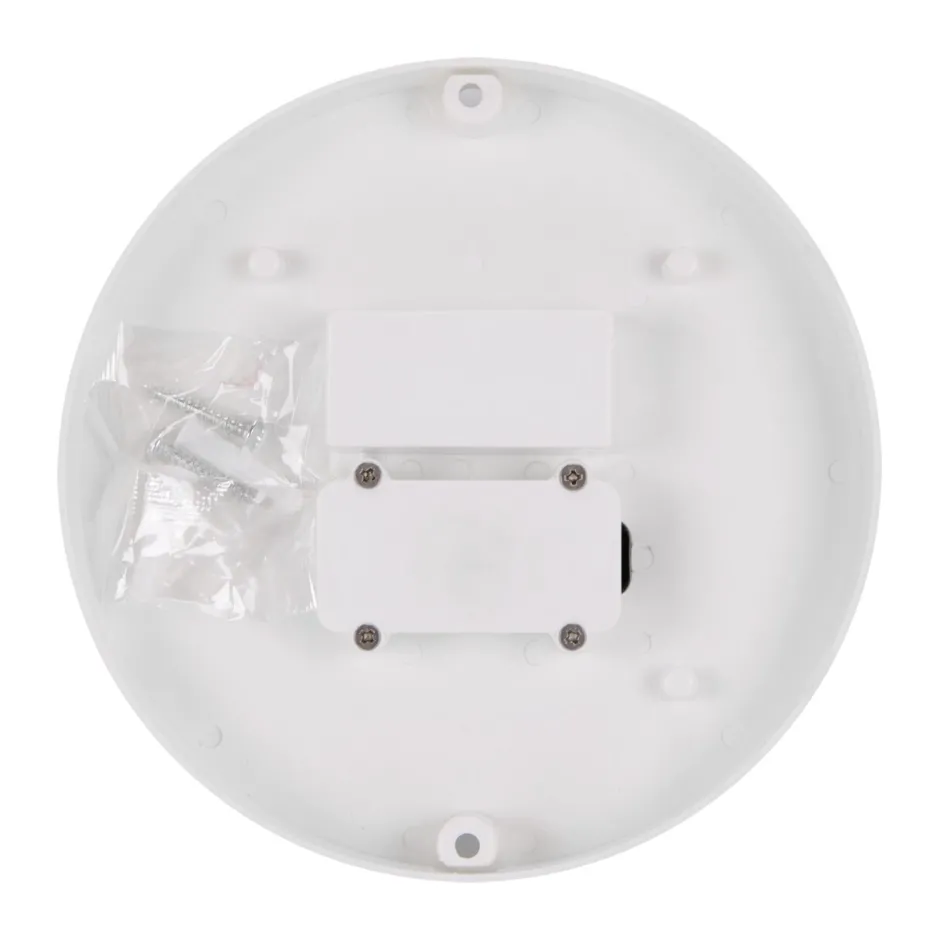 Badezimmer Lampe|Feuchtraumleuchten*Strühm LED Deckenlampe rund klein D: 16 cm IP65 Weiß außen Feuchtraum