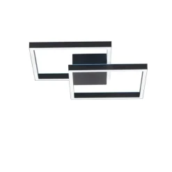 Deckenleuchten|Flurlampen*Paul Neuhaus LED Deckenlampe Schwarz Metall 53,5 cm 5000 lm dimmbar