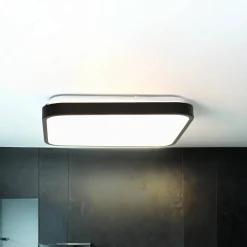 Deckenleuchten|Led Lampen*Nowodvorski LED Deckenlampe Schwarz Modern IP44 3000K blendarm