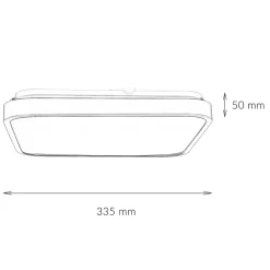 Deckenleuchten|Led Lampen*Nowodvorski LED Deckenlampe Schwarz Modern IP44 3000K blendarm