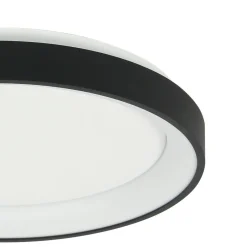 Steinhauer LED Deckenlampe Schwarz Weiß Ø28 cm 2700 K wohnlich< Deckenleuchten|Led Lampen