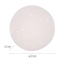 Deckenleuchten|Flurlampen*Just Light LED Deckenlampe Sternenhimmel Ø22 cm 3000 K gemütlich