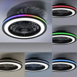 Just Light LED Deckenlampe Ventilator Fernbedienung RGB dimmbar< Deckenleuchten|Led Lampen
