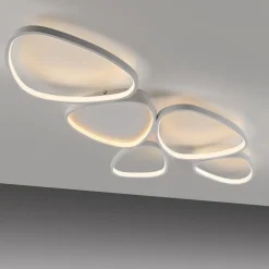 Just Light LED Deckenlampe Weiß Metall 3000 K 6100 lm L:116,5 cm< Deckenleuchten|Led Lampen