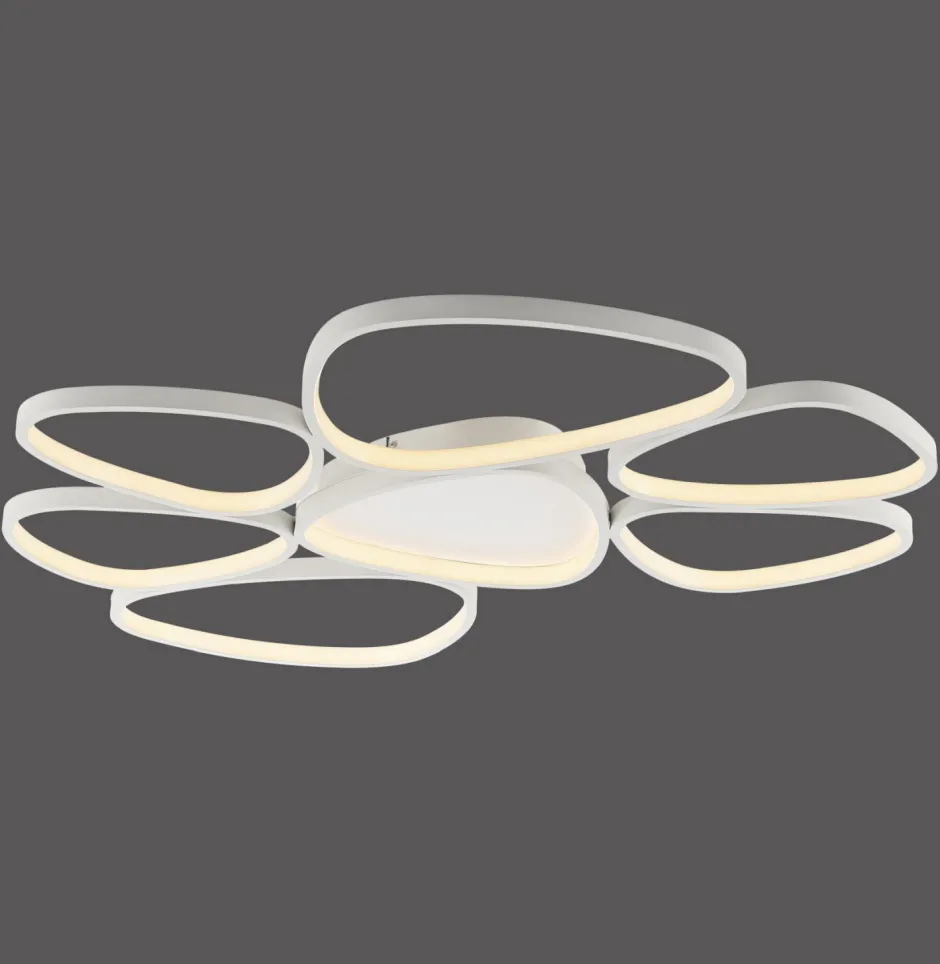 Deckenleuchten|Led Lampen*Just Light LED Deckenlampe Weiß Metall 3000 K 6100 lm L:92 cm