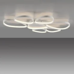 Deckenleuchten|Led Lampen*Just Light LED Deckenlampe Weiß Metall 3000 K 6100 lm L:92 cm