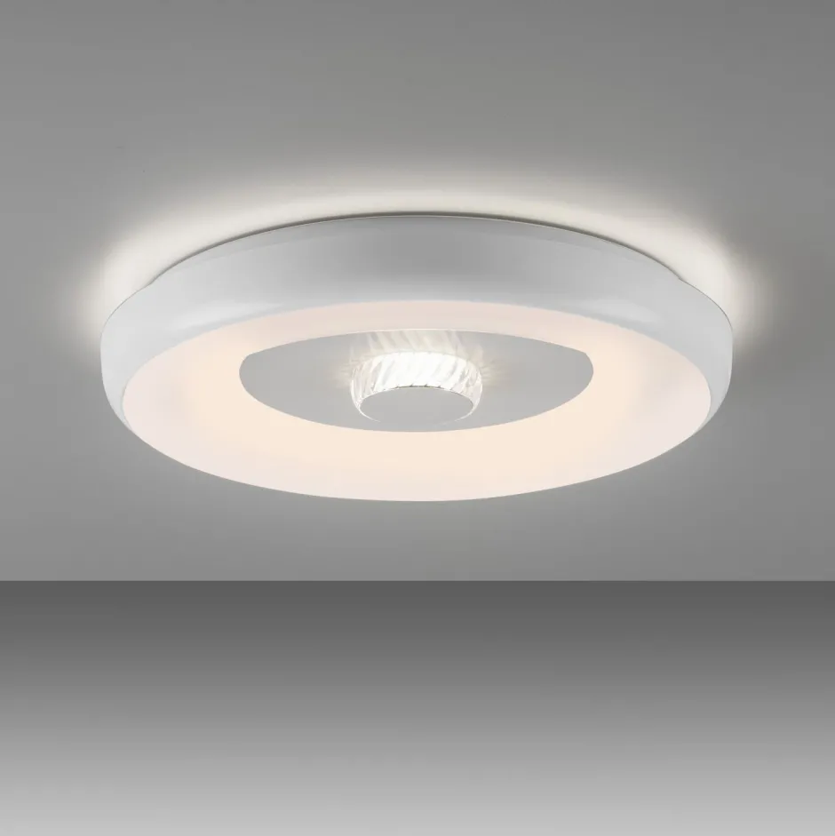 Deckenleuchten|Bürolampen*Just Light LED Deckenlampe Weiß RGB Beleuchtung mit Ø39 cm 2200 lm