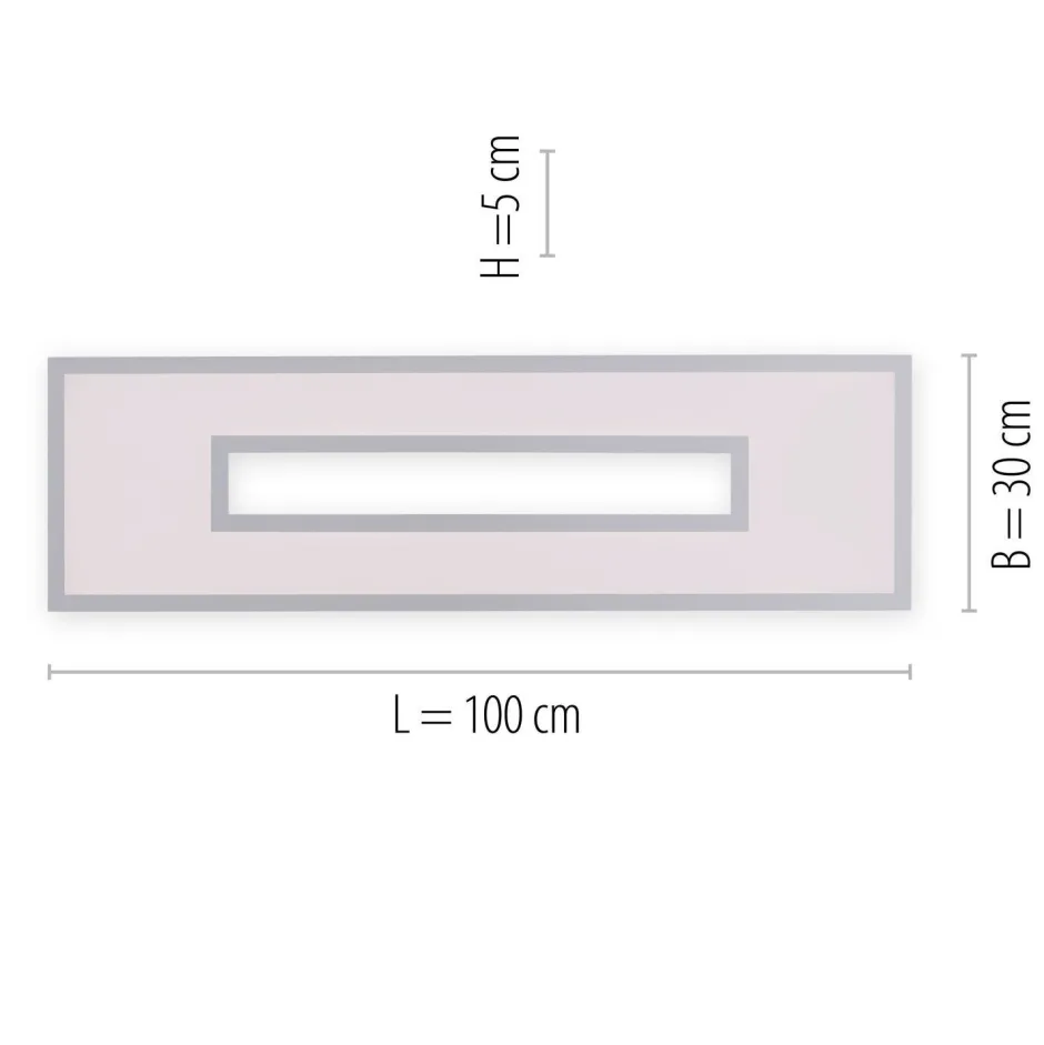 Just Light LED Deckenlampe Weiß RGB Licht dimmbar 2700-5000 K 34 W< Flurlampen|Bürolampen