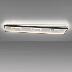 Paul Neuhaus LED Deckenlampe Weiß Schwarz warmweiß 3000 K 97,5 cm< Deckenleuchten|Flurlampen