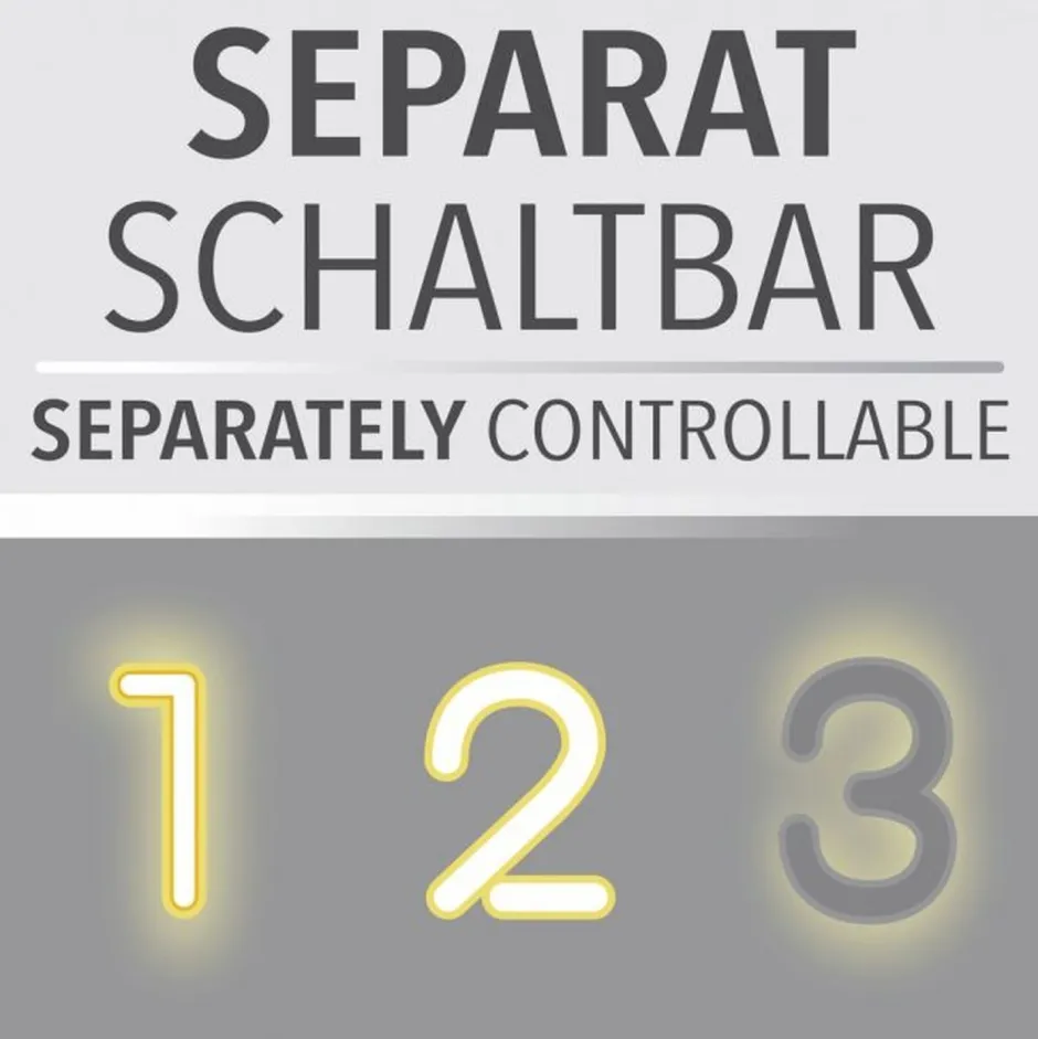 Paul Neuhaus LED Deckenlampe Weiß Schwarz warmweiß 3000 K 97,5 cm< Deckenleuchten|Flurlampen