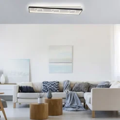 Paul Neuhaus LED Deckenlampe Weiß Schwarz warmweiß 3000 K 97,5 cm< Deckenleuchten|Flurlampen