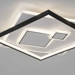 Deckenleuchten|Flurlampen*Paul Neuhaus LED Deckenlampe Weiß Schwarz warmweiß 3000 K 4900 lm