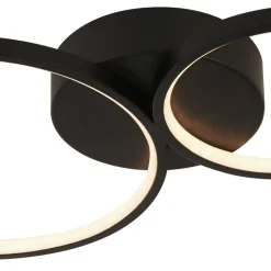 Deckenleuchten|Led Lampen*Searchlight LED Deckenleuchte 3000 K B: 98 cm dimmbar Schwarz Weiß