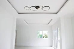 Deckenleuchten|Led Lampen*Searchlight LED Deckenleuchte 3000 K B: 98 cm dimmbar Schwarz Weiß