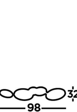 Deckenleuchten|Led Lampen*Searchlight LED Deckenleuchte 3000 K B: 98 cm dimmbar Schwarz Weiß