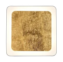 Eco-Light LED Deckenleuchte Aluminium Gold Schwarz 3000 K B:25 cm< Wohnzimmerlampen|Metall Lampen