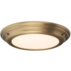 Deckenleuchten|Led Lampen*Elstead LED Deckenleuchte Bad ANISA Messing Ø36cm Lampe