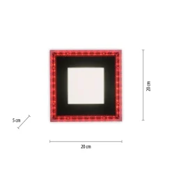 Flurlampen|Wohnzimmerlampen*Just Light LED Deckenleuchte dimmbar RBG Farbwechsel Fernbedienung