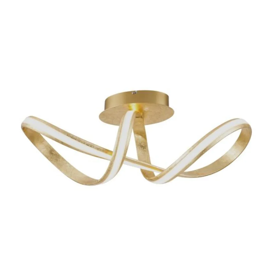 Deckenleuchten|Flurlampen*Paul Neuhaus LED Deckenleuchte dimmbar Metall in Gold 2050 lm Modern