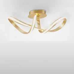 Deckenleuchten|Flurlampen*Paul Neuhaus LED Deckenleuchte dimmbar Metall in Gold 2050 lm Modern