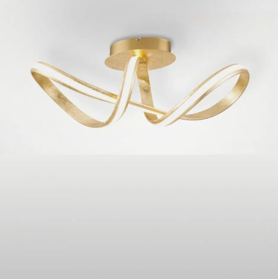 Deckenleuchten|Flurlampen*Paul Neuhaus LED Deckenleuchte dimmbar Metall in Gold 2050 lm Modern