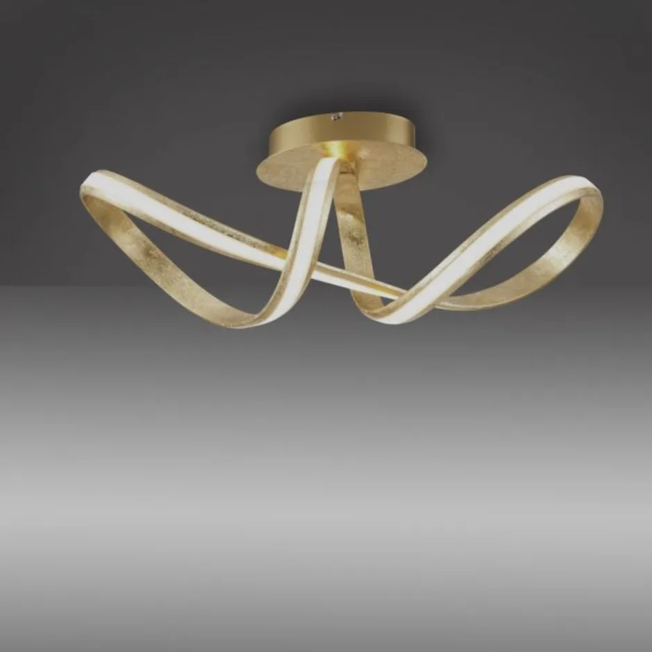 Deckenleuchten|Flurlampen*Paul Neuhaus LED Deckenleuchte dimmbar Metall in Gold 2050 lm Modern