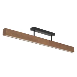 Wohnzimmerlampen|Holzlampen*TK Lighting LED Deckenleuchte Holz Metall 3000 K warmweiß 2807 lm 96 cm